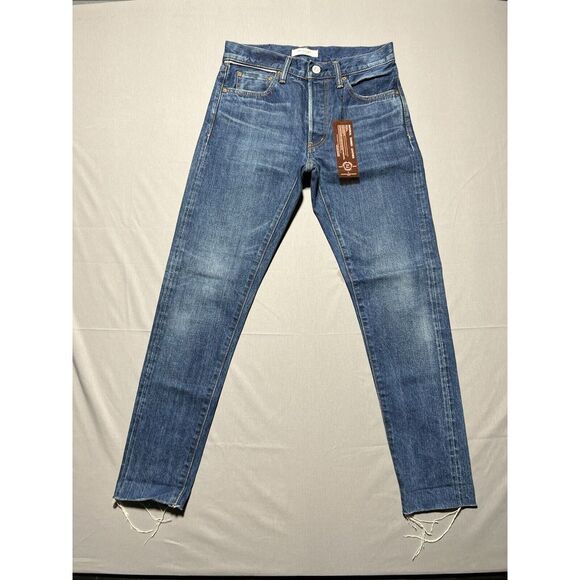 Moussy Vintage Wilbur Tapered‎ Button Fly Dark Wash Jeans - size 26